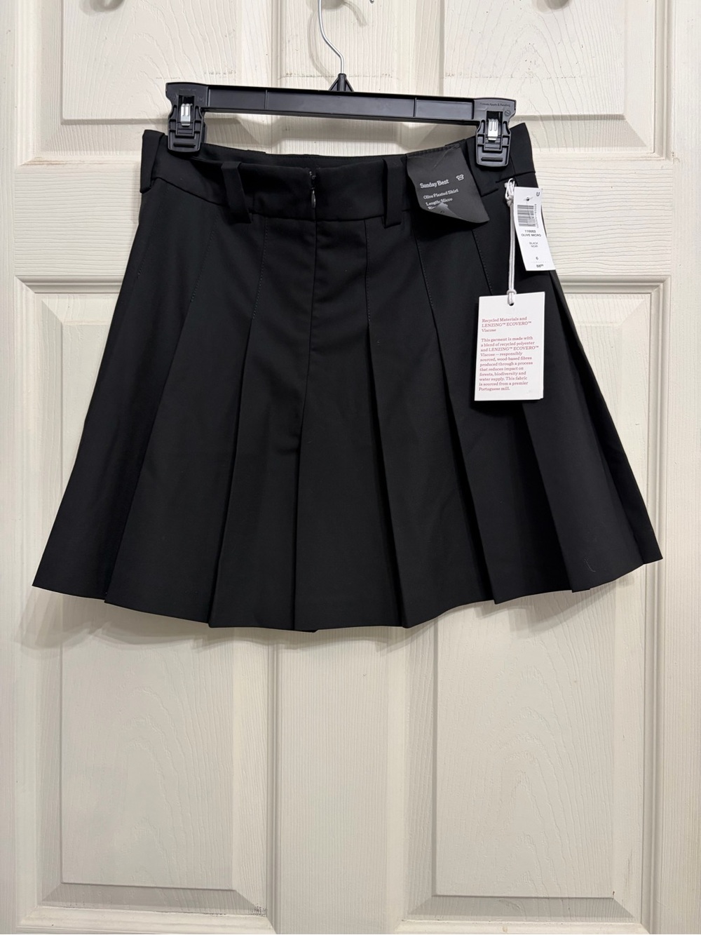 Sunday Best by Aritzia Black Pleated Mini Skirt - Unbranded size 6 - Picture 4 of 7